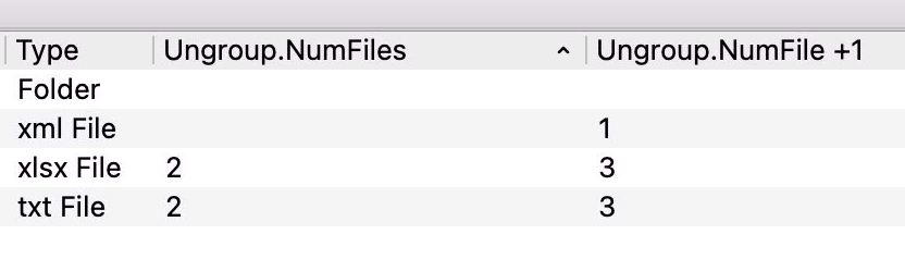 Ungroup.NumFile missing in the XML
