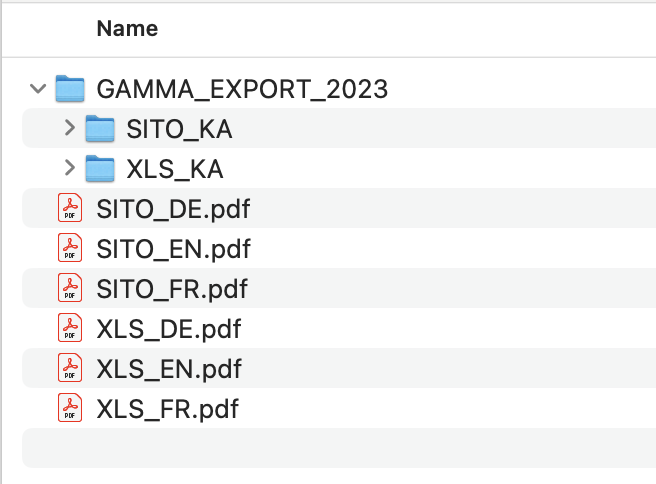 I have the following folder structure