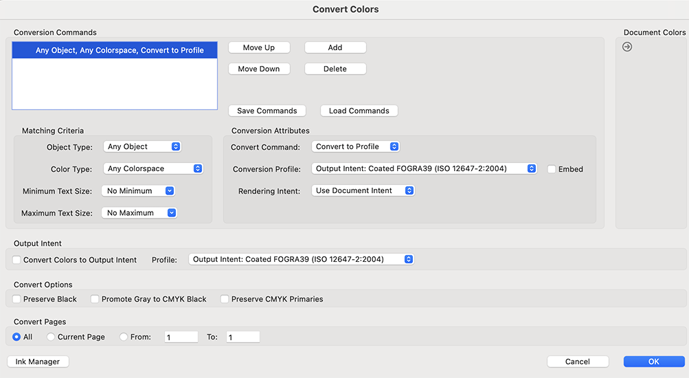 Adobe Acrobat Settings